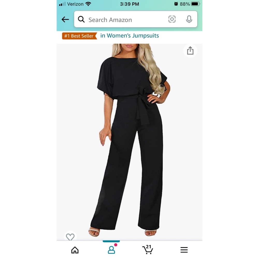 Black jumpsuit. New without tags